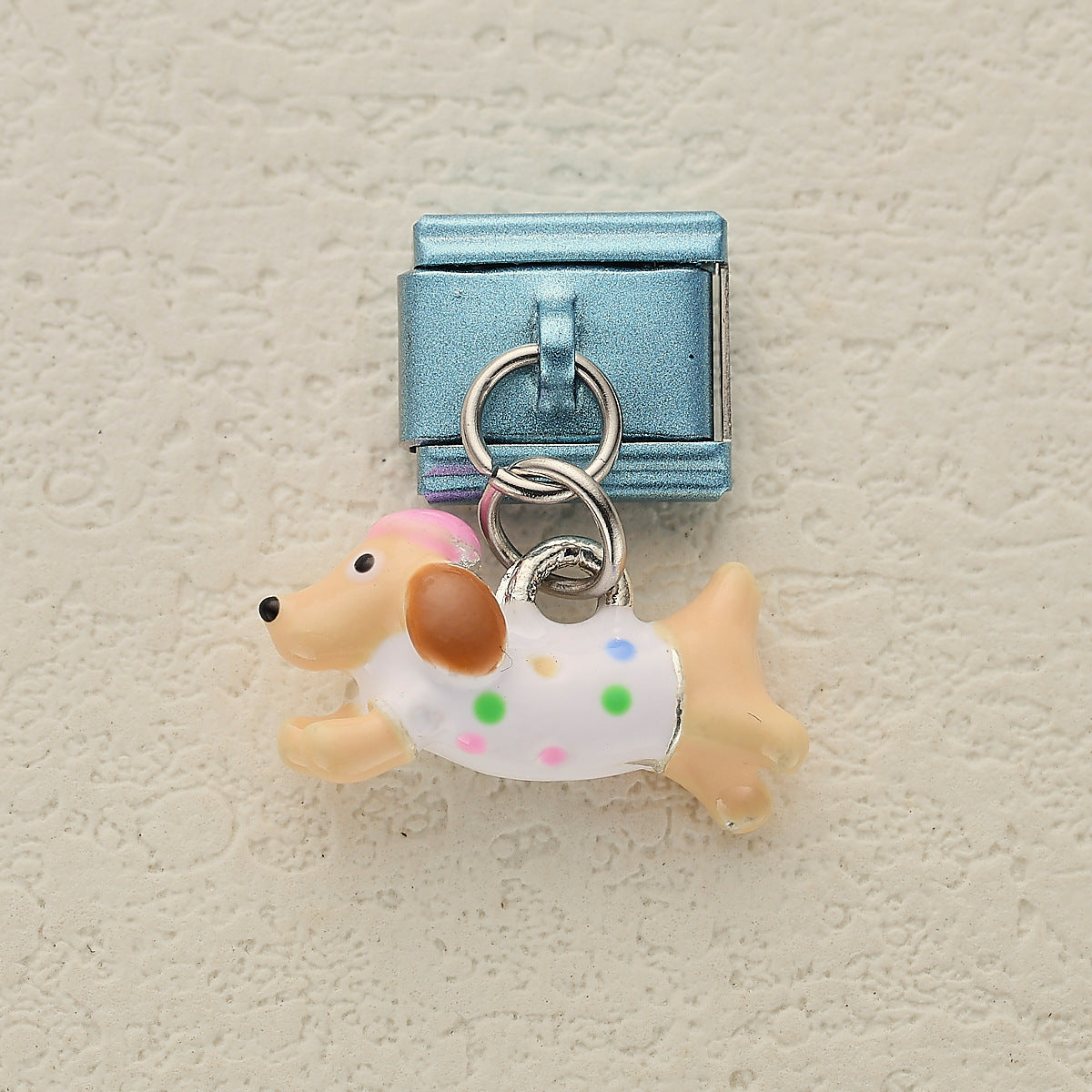 Wholesale 10pcs Italian Charm Bracelet 9mm DIY Splicing Puppy Penguin Panda Stainless Steel Composable Bracelet