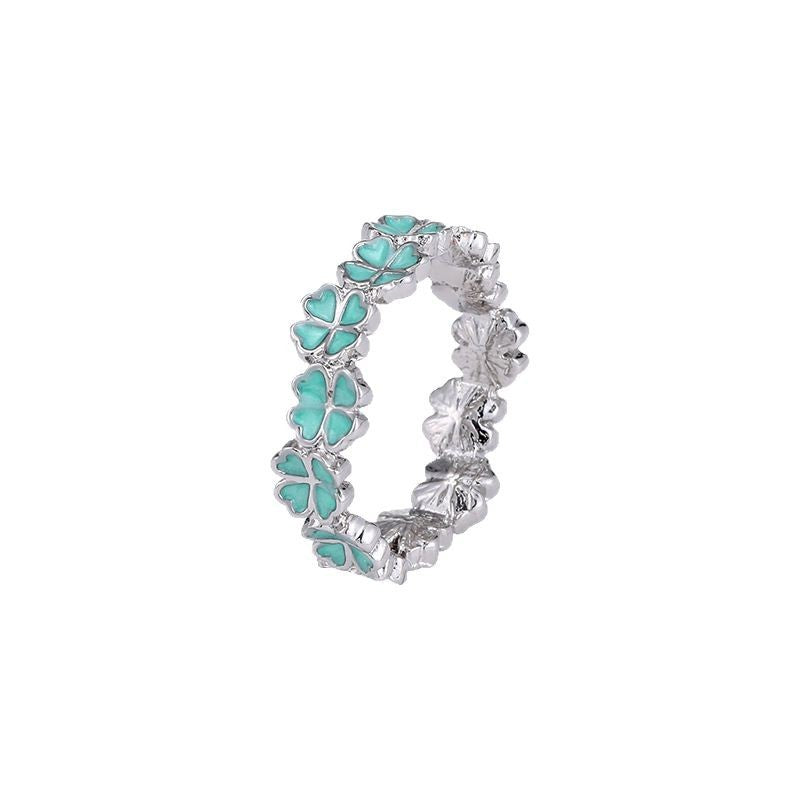 Wholesale Alloy Flowers Pastoral Style Ring