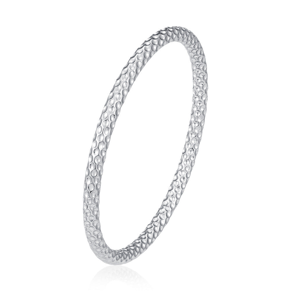 Wholesale European and American Style Hollow Bracelet Stainless Steel Gold Plated Boutique Resale Jewelry Accessory