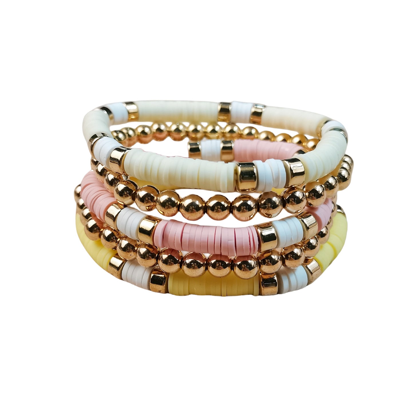 Wholesale Bohemian Retro Ethnic Style Colorful Beaded Acrylic Bracelet ACC-BT-JunJie007