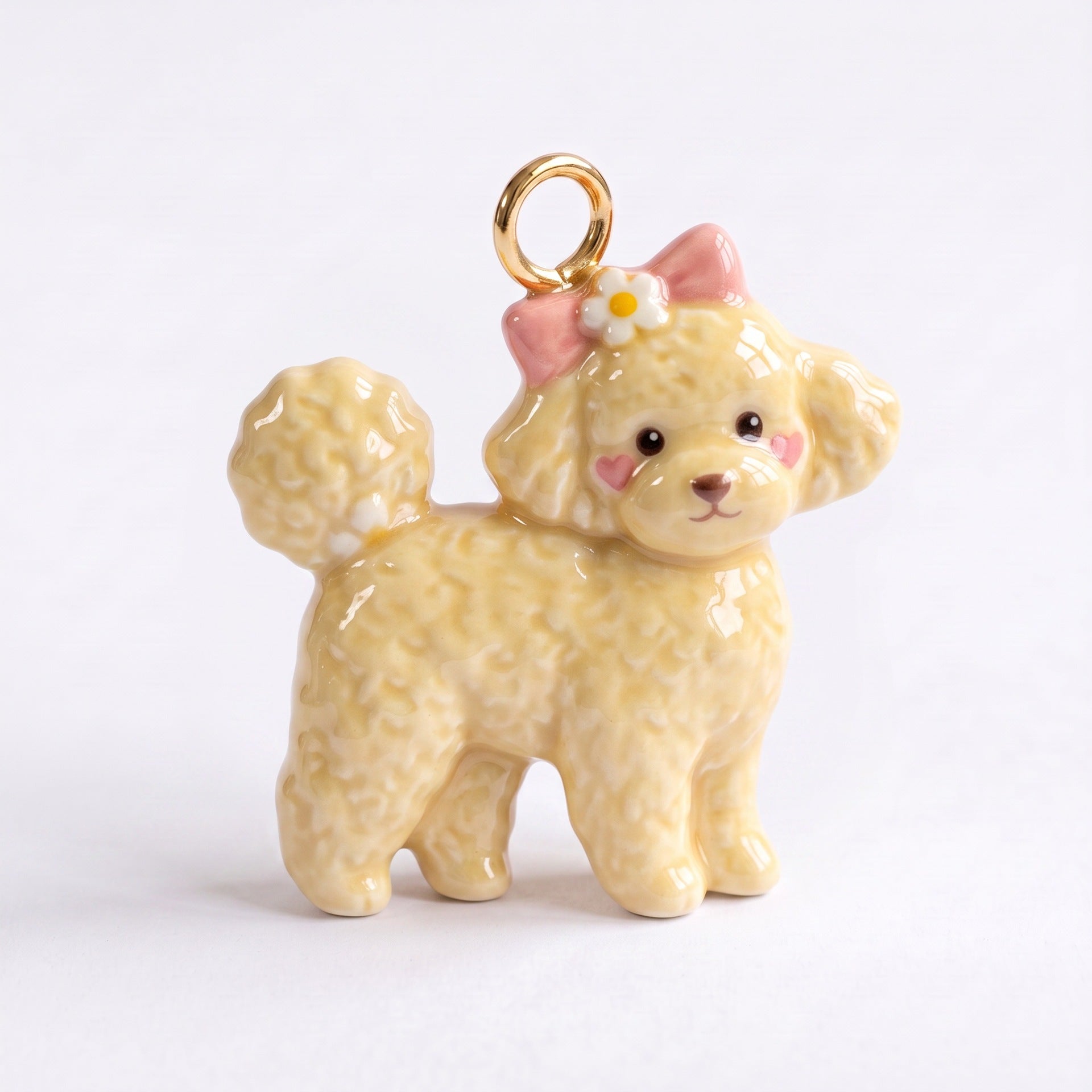 Wholesale Pink Copper Angel Rabbit Dog Bow Pendant Charms DIY Necklace Jewelry Accessory Gift