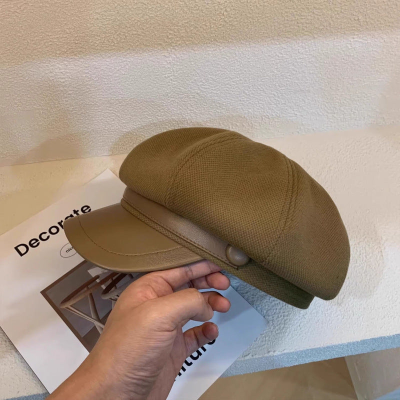 Wholesale wool octagonal hat beret