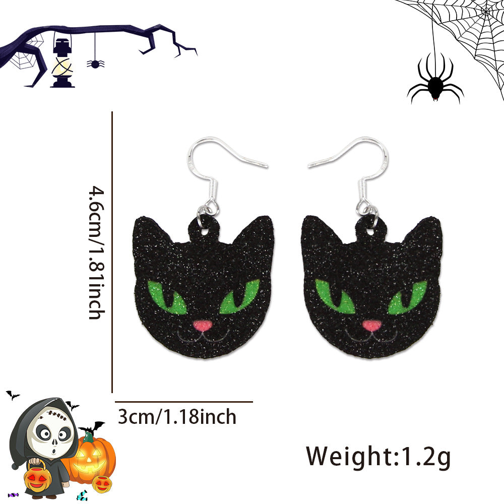 Wholesale Halloween Spider Bat Earrings ACC-ES-ZhouHao001