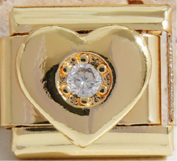 Wholesale Italian Charm Bracelet 9mm DIY Splicing Diamond Four-Leaf Clover Stainless Steel Composable Bracelet