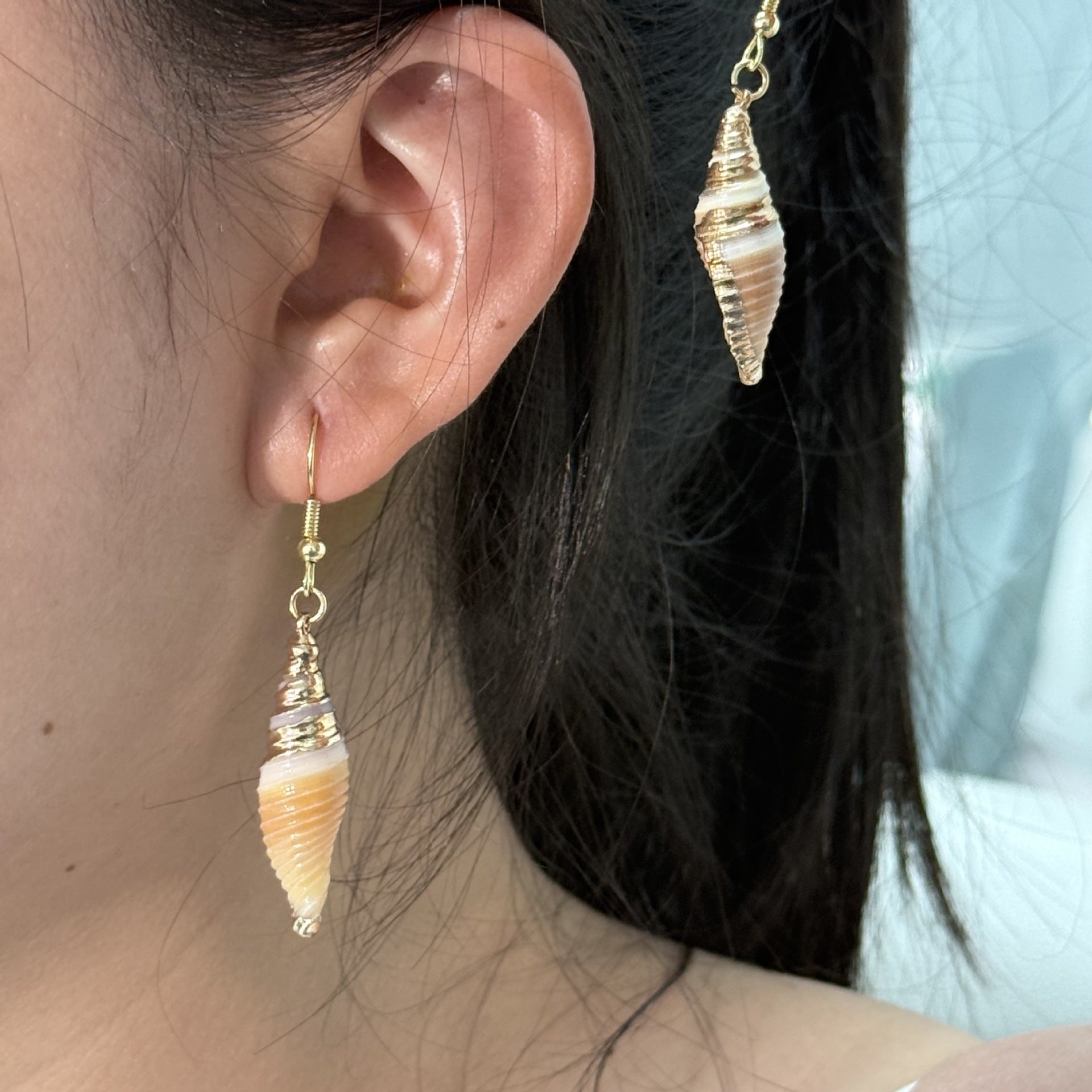 Wholesale  natural shell conch earrings