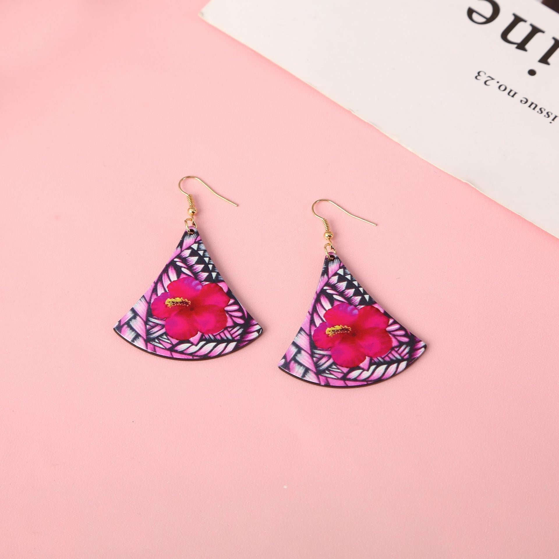 Wholesale Mother' s Day Bright Flower Earrings