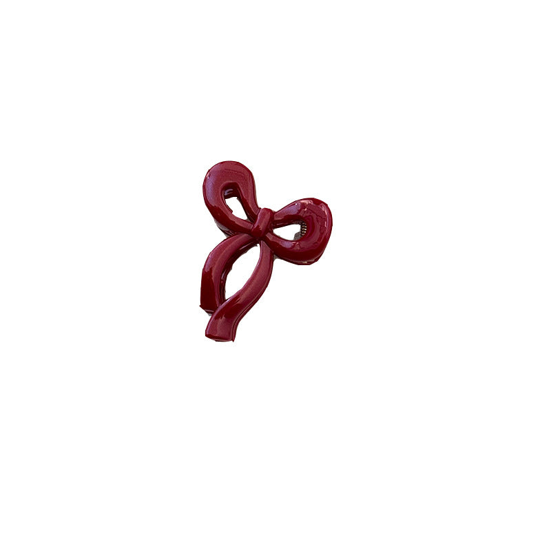 Wholesale Red exquisite small bow clip