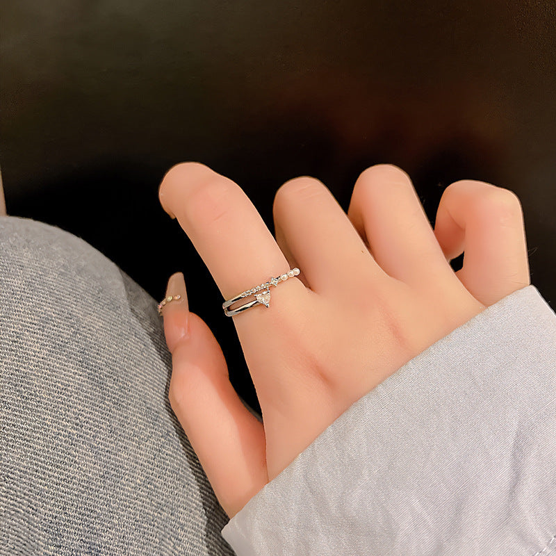 Wholesale Adjustable Micro Pavé Zircon Ring Fashion Accessory Gift for Women