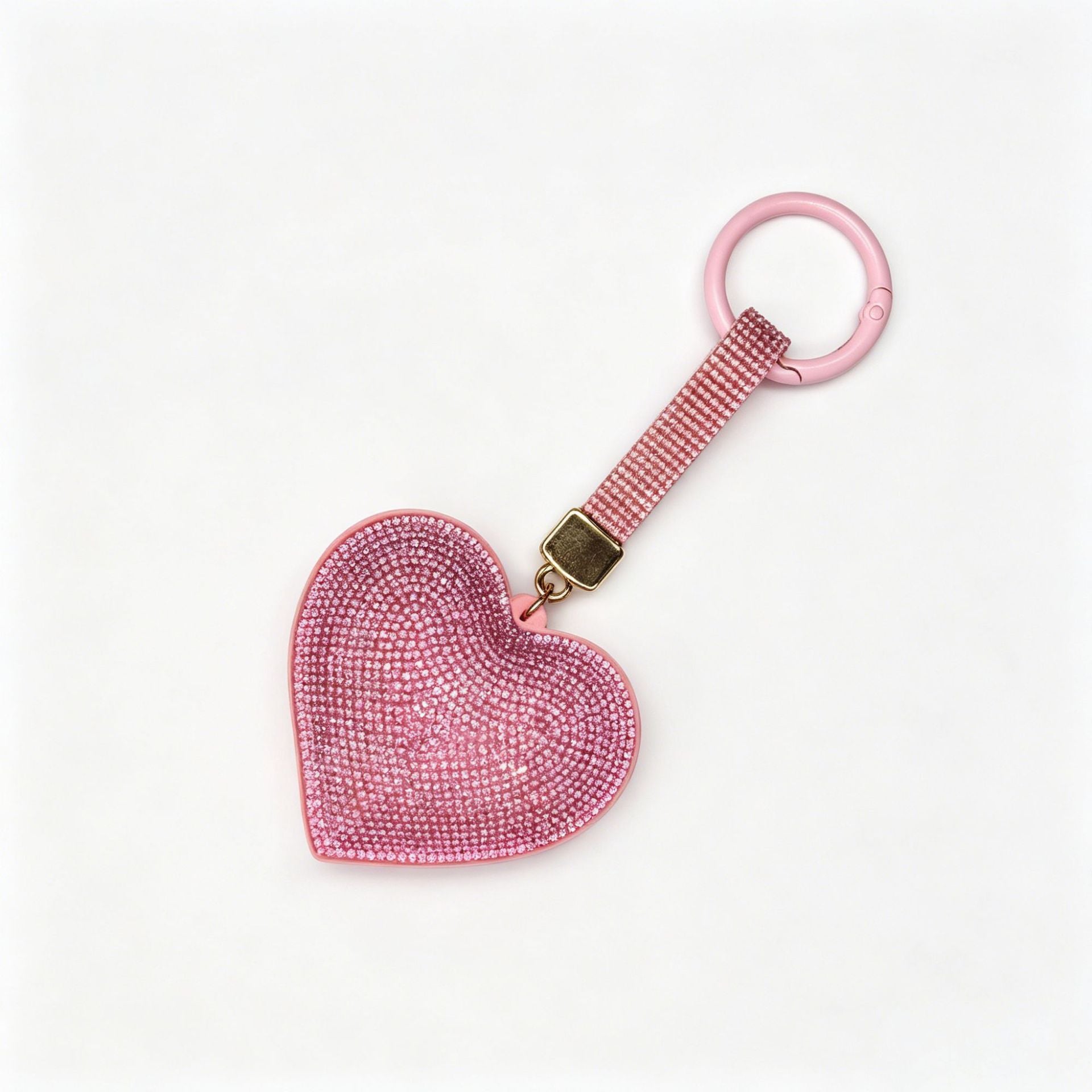 Wholesale Love Heart Crystal Keychain Bag Charm Tassel Pendant Fashion Accessory Gift
