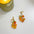 Wholesale big orange fruit girl earrings