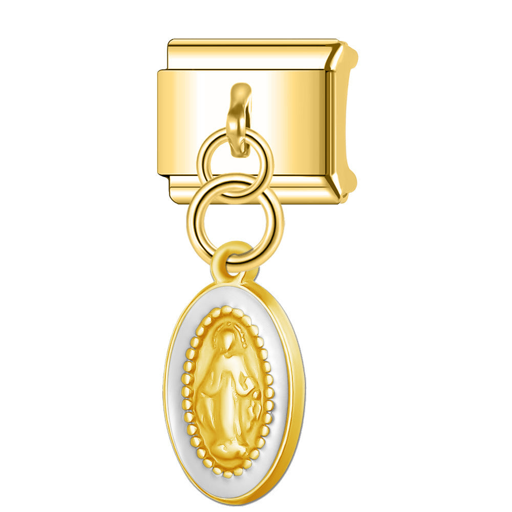 Wholesale Italian Charm Bracelet 9mm DIY Splicing Cute Creative Stainless Steel Composable Bracelet