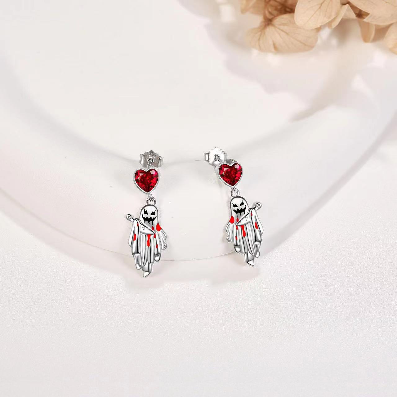 Wholesale Halloween  Cute Horror Ghost Earrings