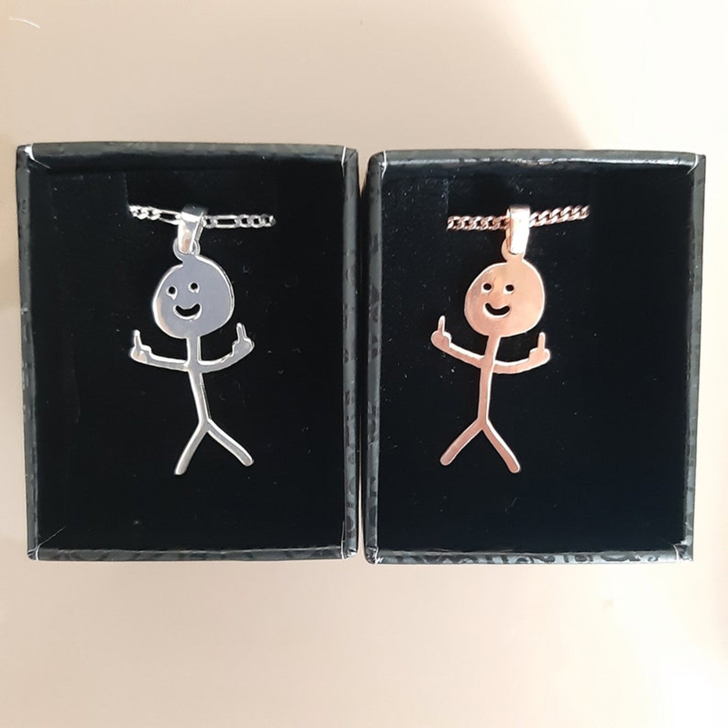 Wholesale Stainless steel Funny Doodle Necklace Metal Crafts Necklace