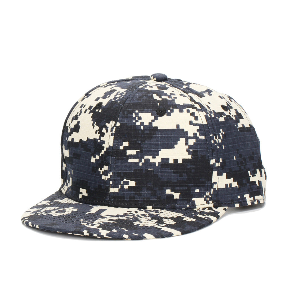 Wholesale camouflage color matching flat brim baseball cap