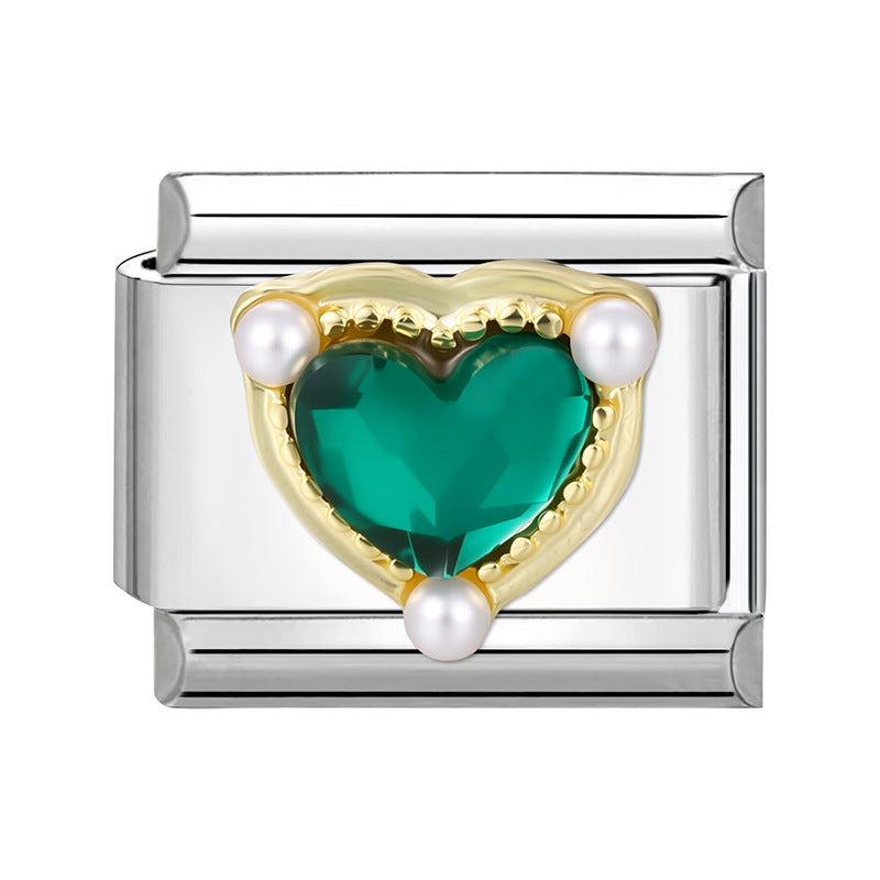 Wholesale Italian Charm Bracelet 9mm DIY Splicing Creative Pattern Stainless Steel Composable Bracelet