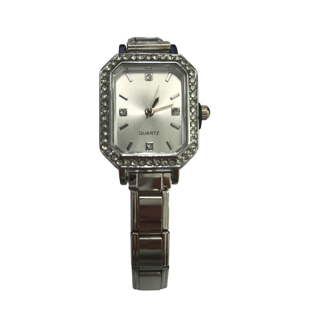 Wholesale Stylish Steel Strap Quartz Watch,  Minimalist Dial,  DIY Bracelet Fashion Accessory