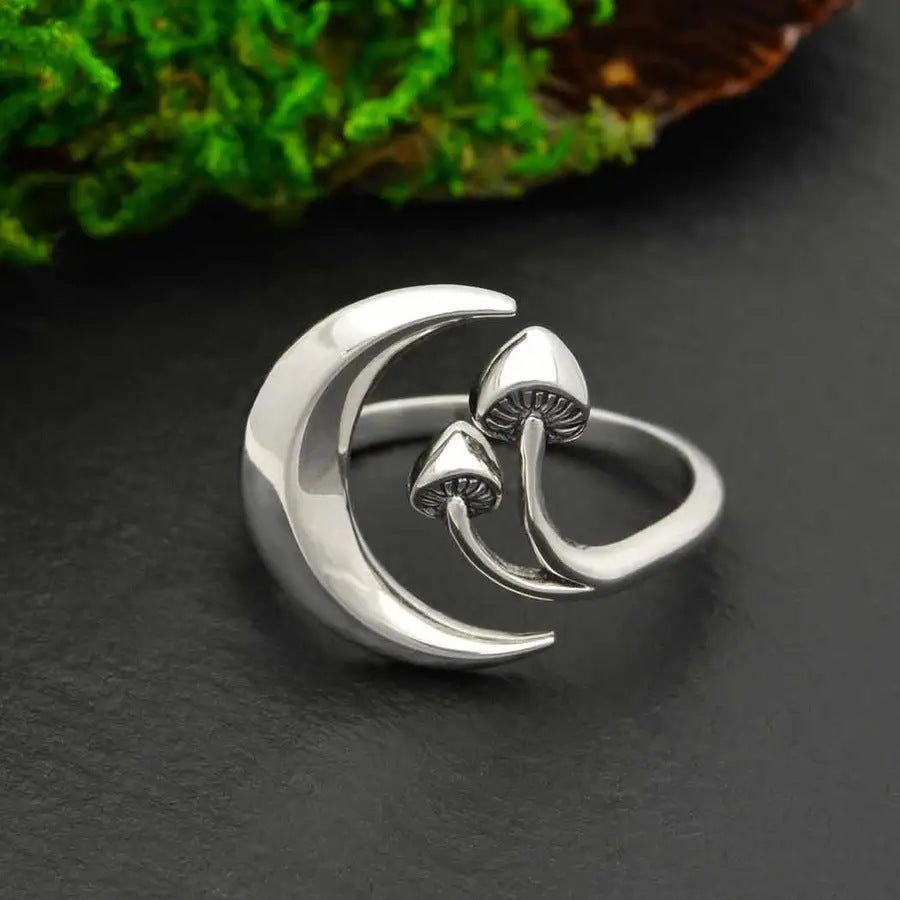 Wholesale  Mushroom Open Ring  Alloy Adjustable Ring