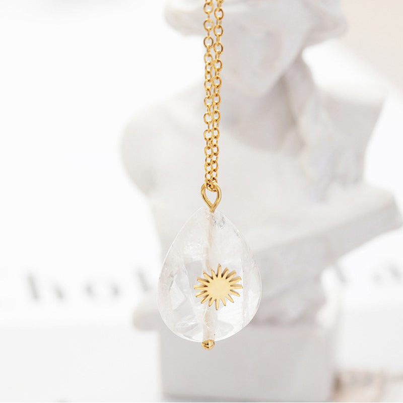 Wholesale Shell Pearl Titanium Steel Pendant Necklace