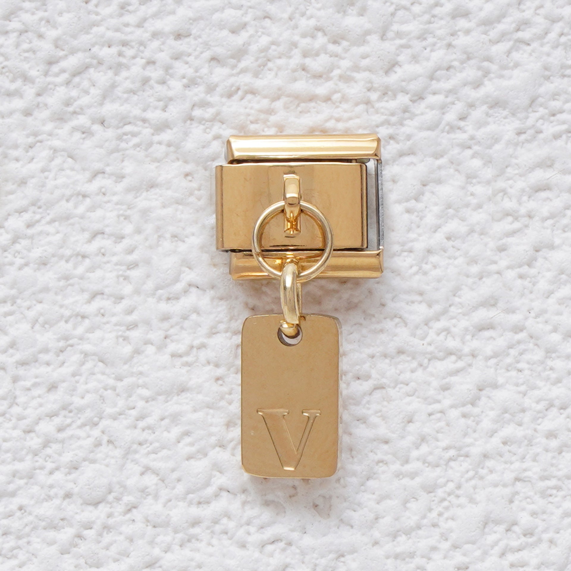 Wholesale 5pcs Italian Charm Bracelet 9mm DIY Splicing Letter Series Stainless Steel Composable Bracelet