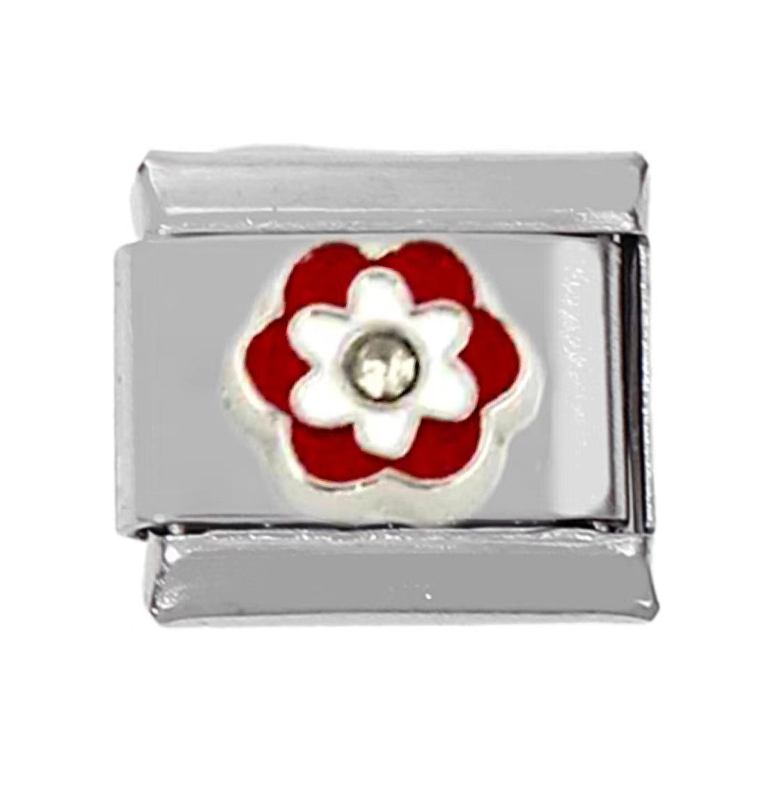 Wholesale 5pcs Italian Charm Bracelet Charm Module Stainless Steel Tulip Butterfly Bracelet 9mm DIY Pattern Free Stitching Detachable Composable Bracelet ACC-BT-DaLiang013