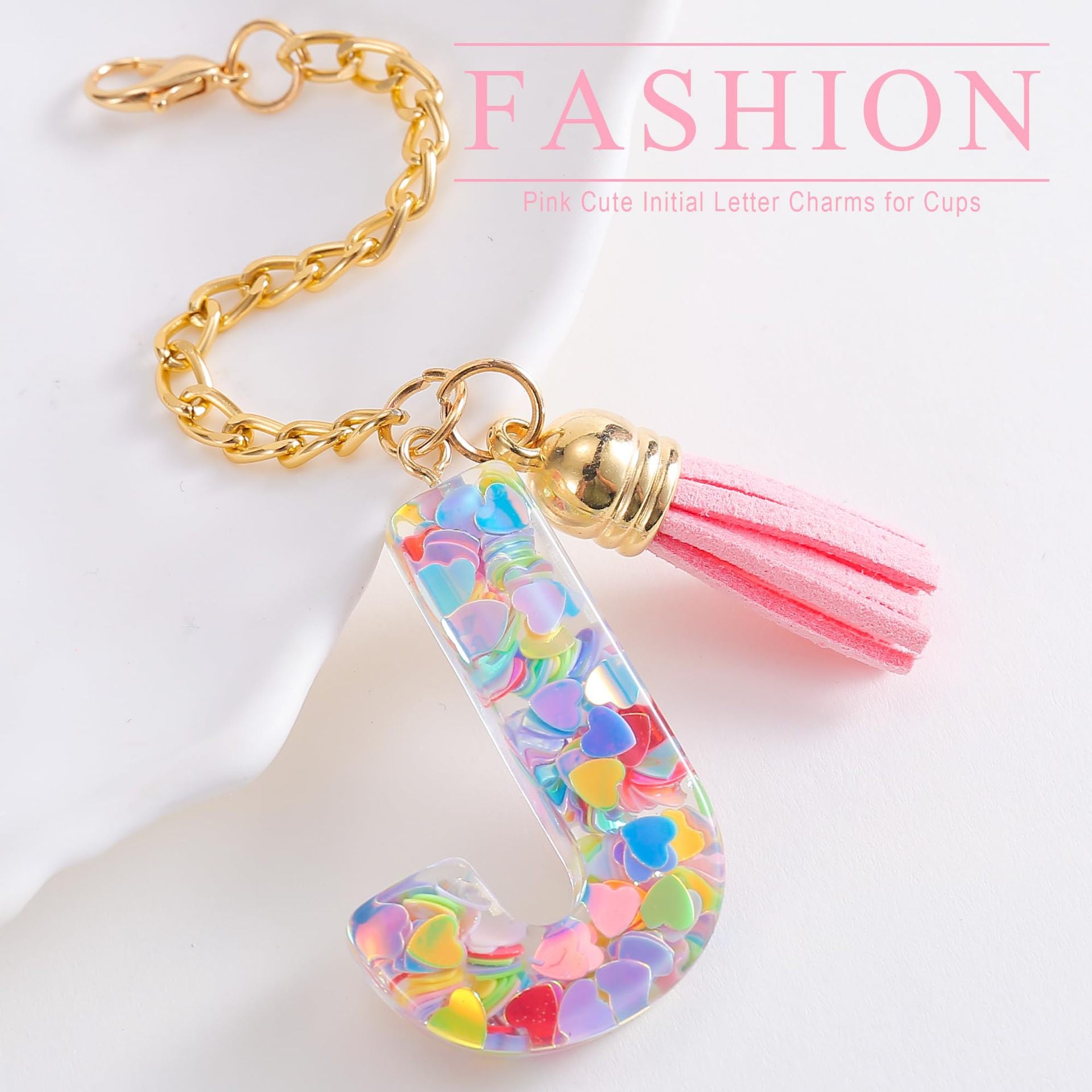Wholesale Cartoon 26 Letters Resin Hanging Chain Cup Accessories Chain ACC-CA-Jiay001