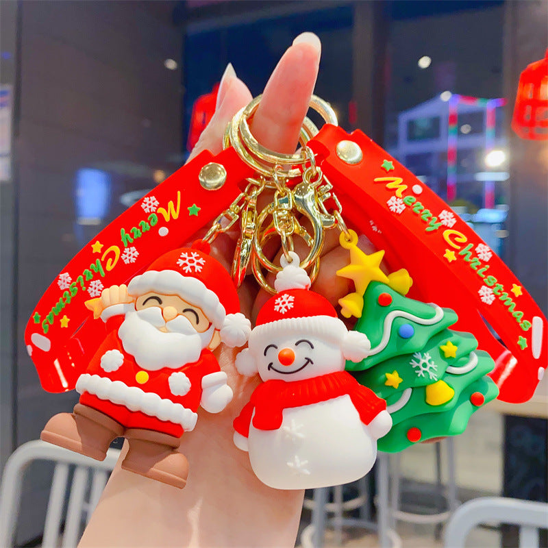 Chiave dell'automobile del pendente del portachiavi sveglio del fumetto all'ingrosso