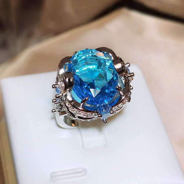 Wholesale  opening adjustable luxury inlaid full diamond mask ring