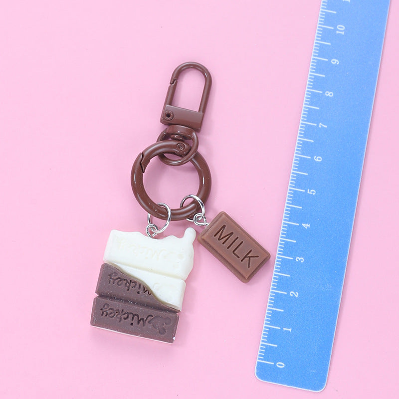 Wholesale Resin Chocolate Block Keychain ACC-KC-HuiMei004