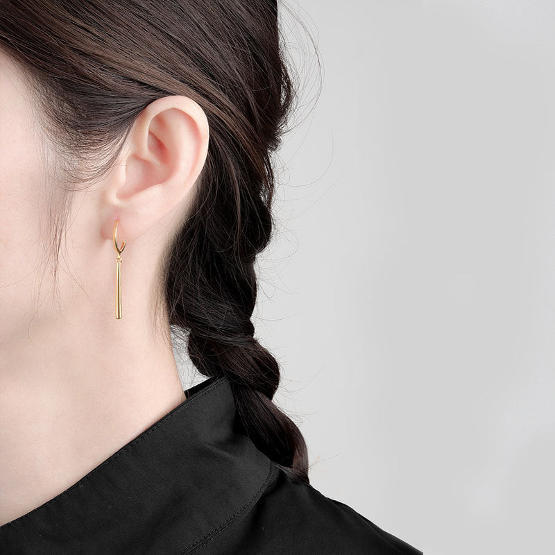 Wholesale S925 Sterling Silver Earrings  Long Water Drops Earrings