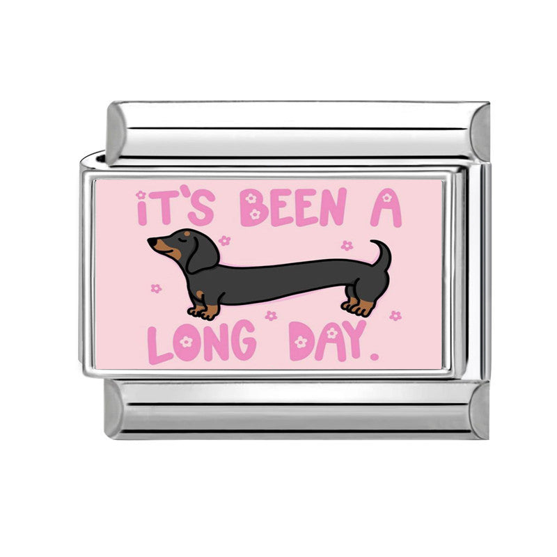 Wholesale Italian Charm Bracelet 9mm DIY Splicing Pink Stainless Steel Composable Bracelet