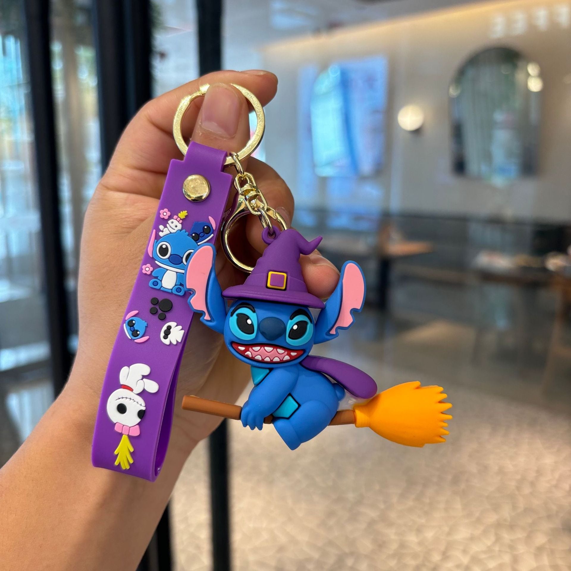 Wholesale  Keychain Cute PVC Car Key Ring Decorative Accessory Gift