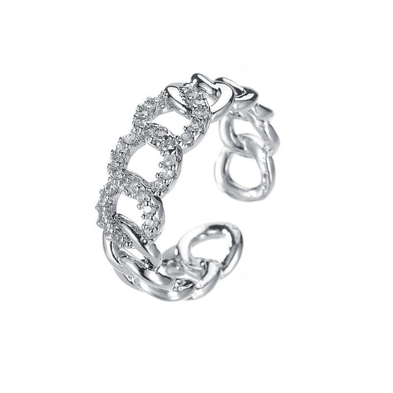 Wholesale  Woven Chain Rope Knot Index Finger Ring