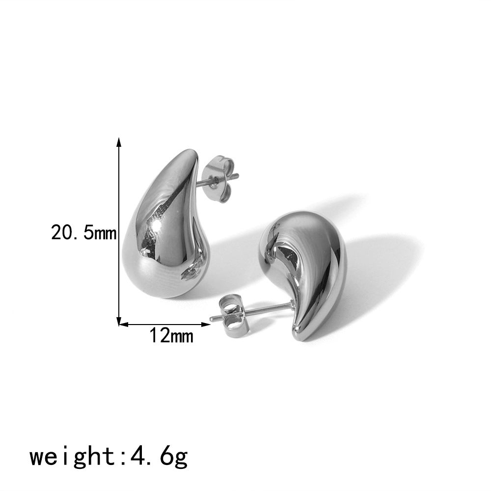 Wholesale Drop Earrings Non-fading 18K Gold Stud Earrings Titanium Steel Earrings ACC-ES-LiQuan003