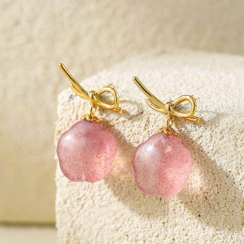 Wholesale  Natural Stone Earrings Crystal Earring