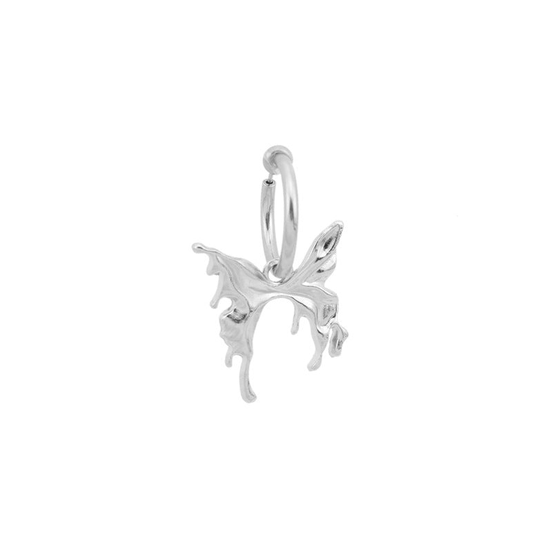 Wholesale All-match Light Luxury  Butterfly  Stainless Steel Earrings