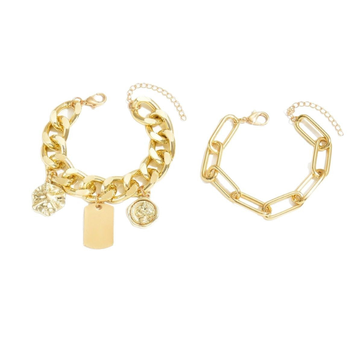 Wholesale Alloy Punk Hip-Hop Creative Bracelet Set