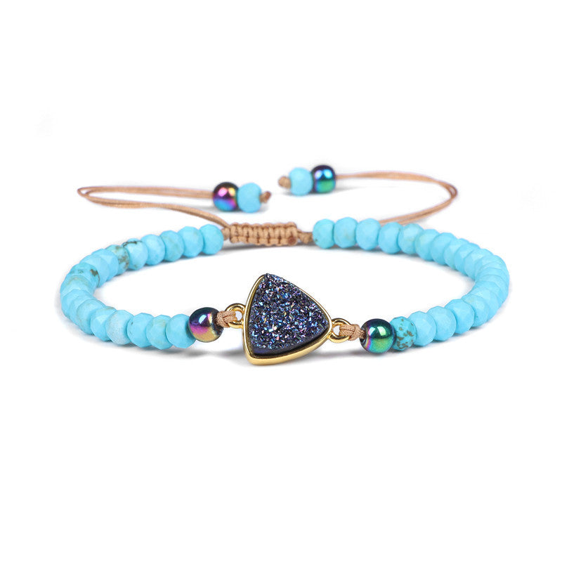 Wholesale Natural Stone Wheel Bead Bracelet Adjustable Braided Bracelet Miyuki ACC-BT-Ruiz005