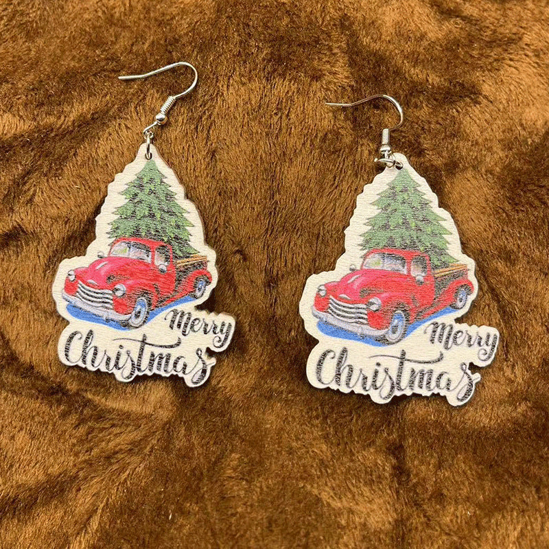 Wholesale Christmas Creative Cute Cartoon Santa Claus Earrings ACC-ES-KangD001