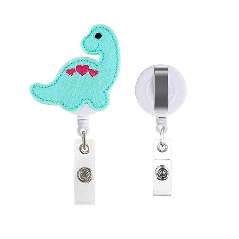 Wholesale Brain Retractable Dinosaur Sunflower Felt Embroidery Nurse Keychain ACC-KC-LingYu013