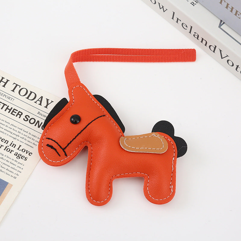 Wholesale Pu Leather Pony Bag Decoration Pendant Keychain