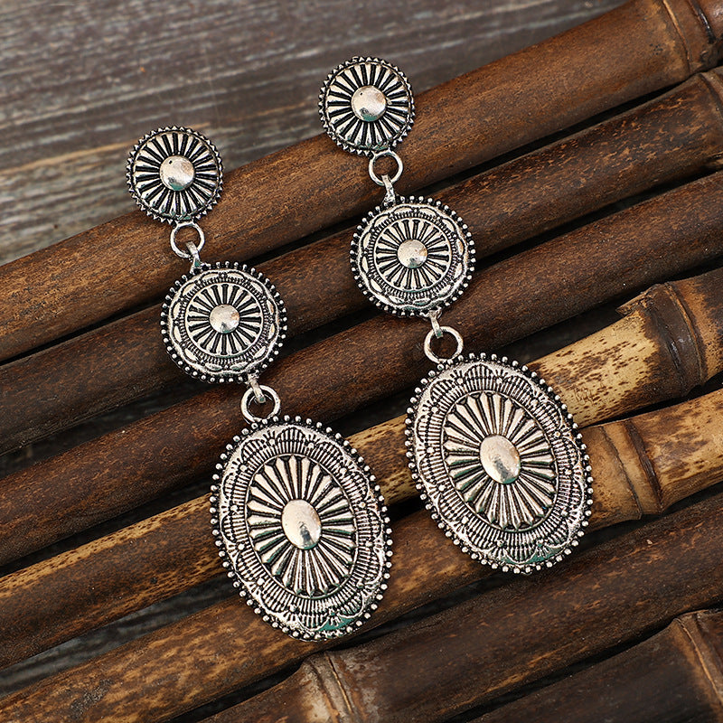 Wholesale Vintage Tassel Drop Long Chain Earrings