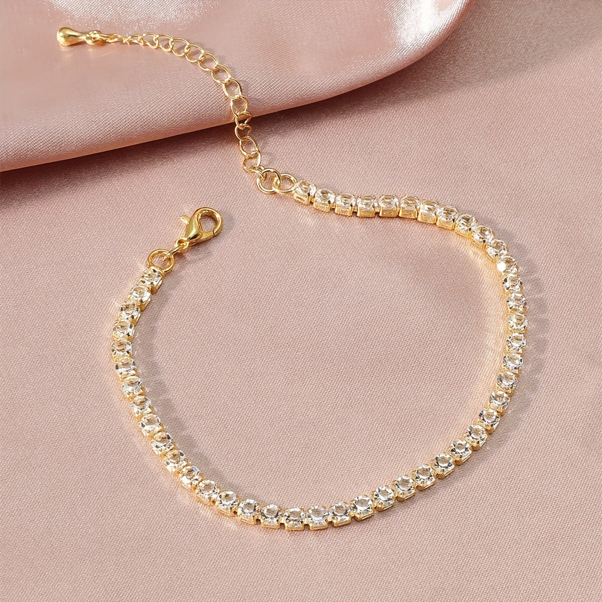 Wholesale full diamond luxury anklet