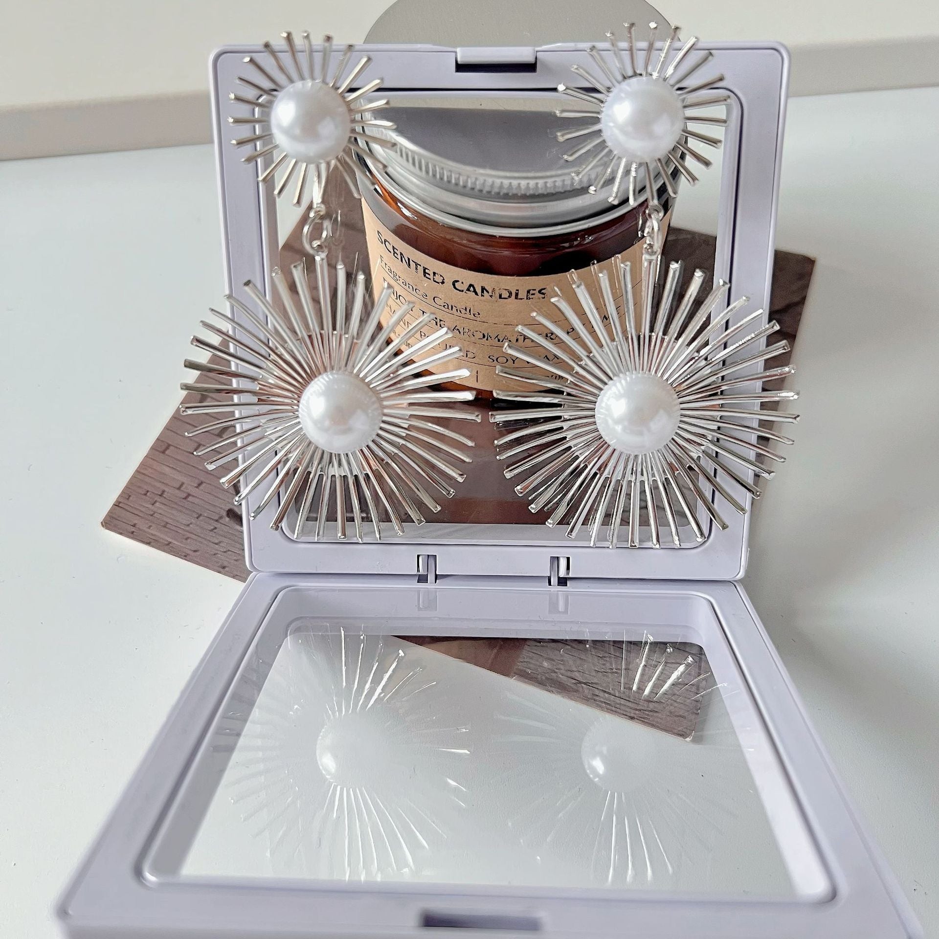 Wholesale Geometric Circle Metal  Fashion Personality Exaggerated Large Earrings