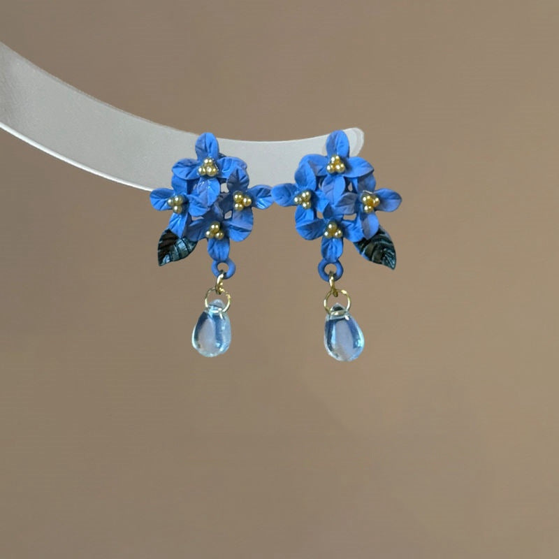 Wholesale luxury orchid flower earrings