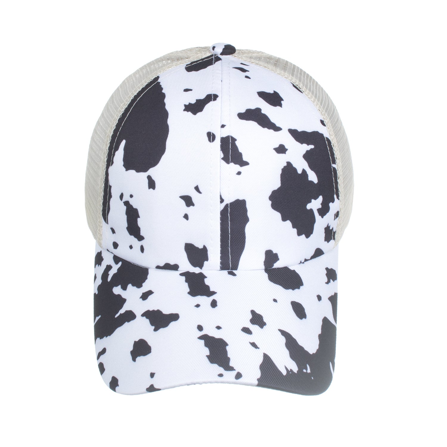 Wholesale Leopard Print Cross Ponytail Baseball Cap Hat ACC-HT-ZhongMei003