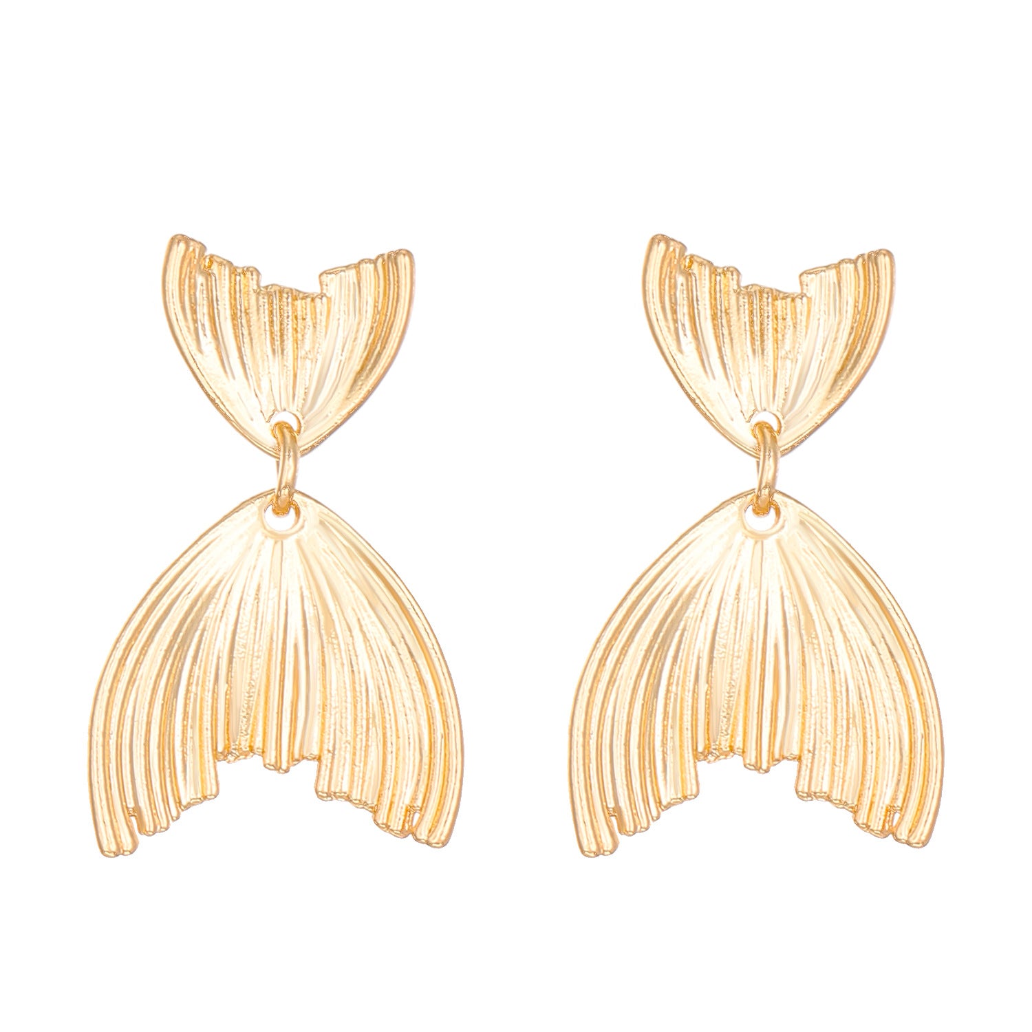 Wholesale mermaid tail jewelry suit clavicle chain earrings