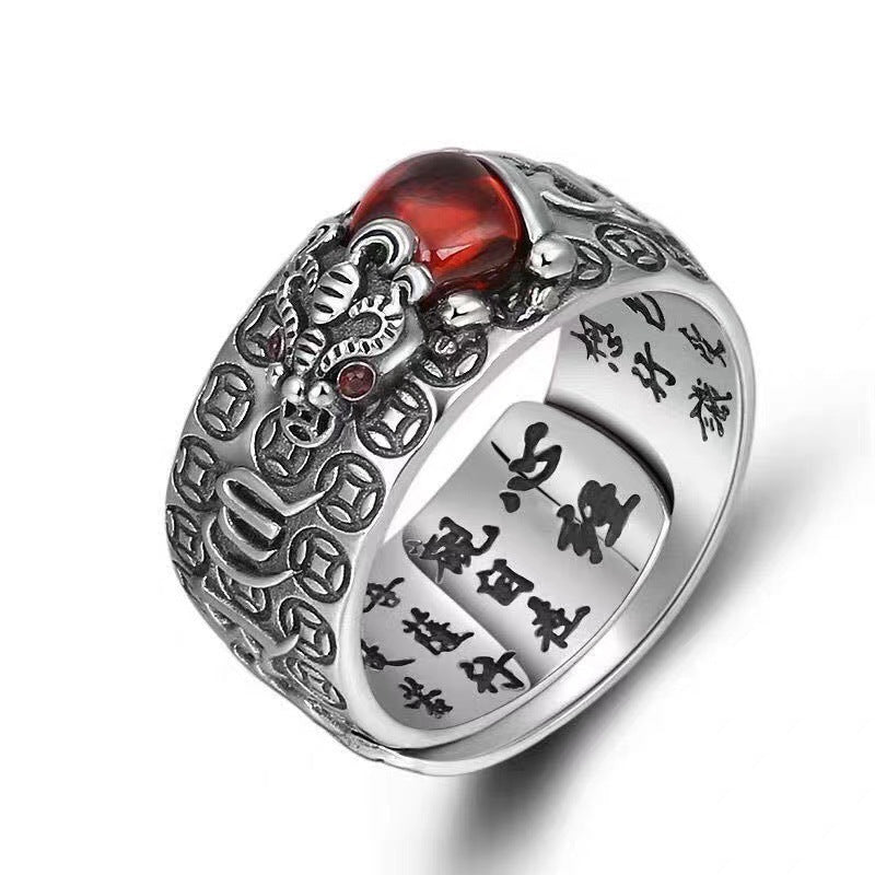 Wholesale Gold Plated Pixiu Ring Vintage Design Unisex Fashion Accessory
