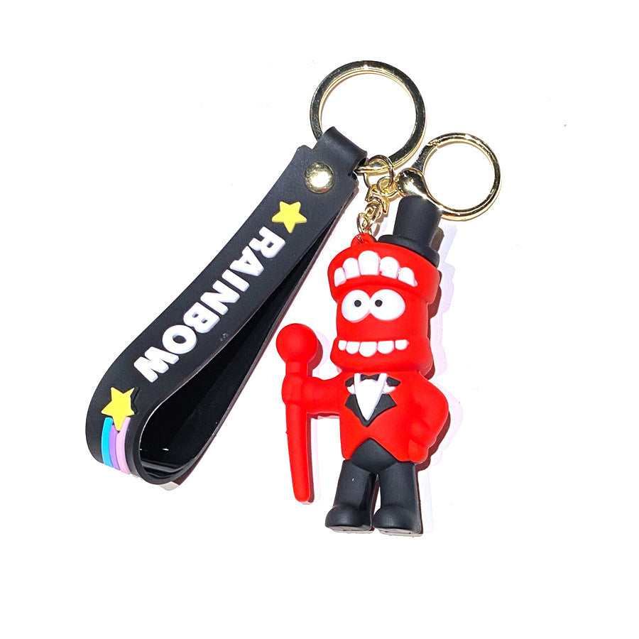 Wholesale PVC Soft Glue Cute Keychain Creative Keychain ACC-KC-Gongz011