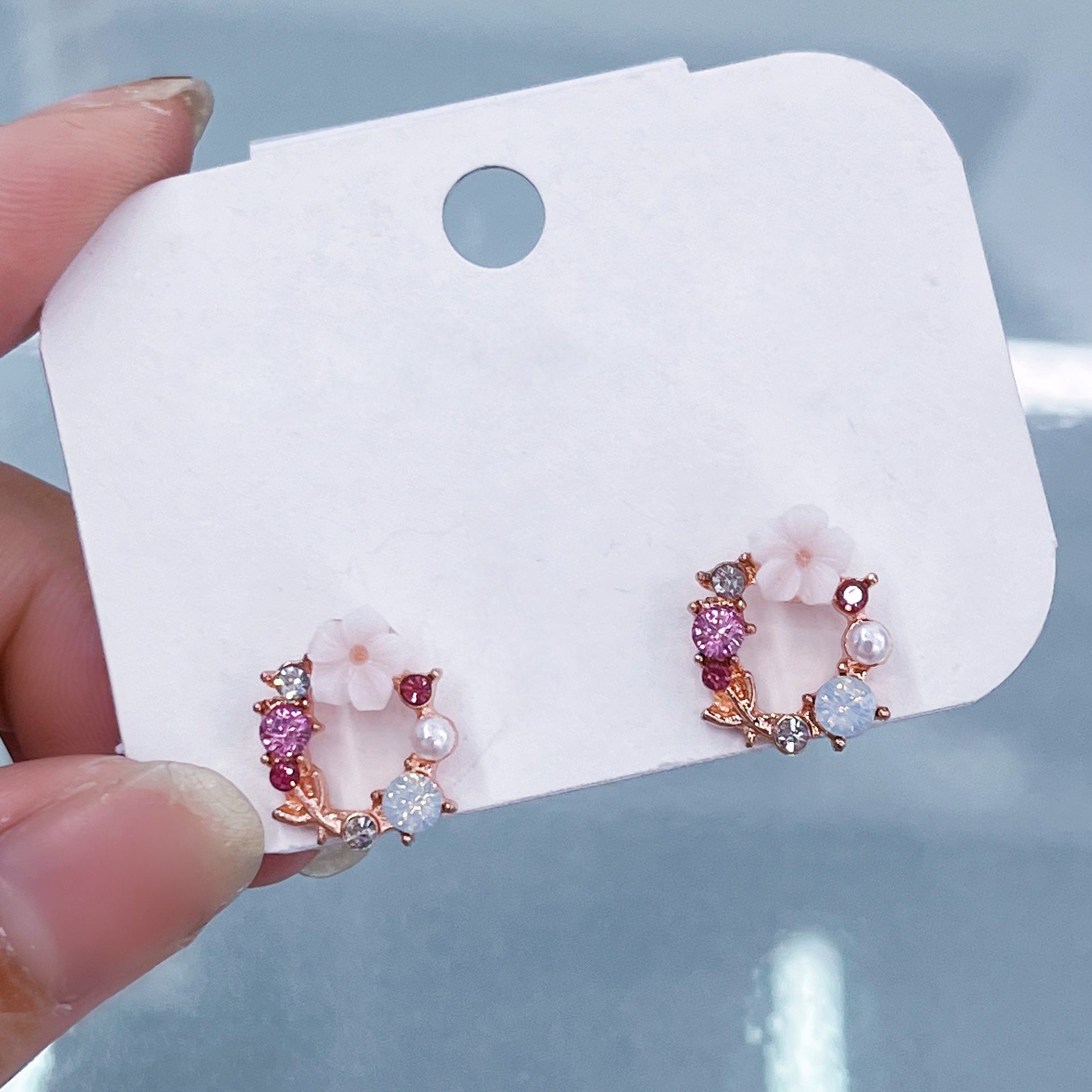 Wholesale Forest Style Earrings Flower Earrings ACC-ES-Hanxi013