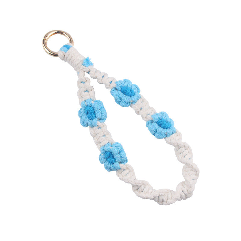 Wholesale Handwoven Daisy Lanyard Keychain ACC-KC-GuangTian058